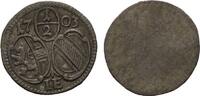 Salzburg, Erzbistum, Einseitiger 1/2 Kreuzer Johann Ernst Graf von Thun und Hohenstein, 1687-1709, -