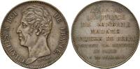 Br.-Abschlag des 5 Francs 1825, Frankreich, Karl X., 1824-1830, ss-vz