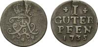 Brandenburg-Preussen, 1 Pfennig Friedrich Wilhelm I. der Soldatenkönig, 1713-1740, -