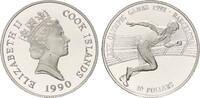 Cook-Inseln, 10 Dollar Olympische Spiele 1992 - Läufer, -