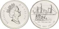 Kanada, 1 Dollar Dampfschiff Frontemac, -