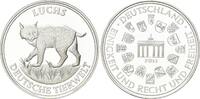 Deutschland, Medaille deutsche Tierwelt - Luchs, -