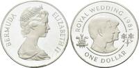 Bermuda, 1 Dollar Zur Hochzeit von Charles und Diana, -