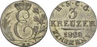 Sachsen-Coburg-Gotha, 3 Kreuzer Ernst I., 1826-1844, -