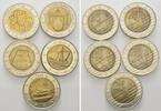 Diverse Länder, Lot 10 Euro 5x2 Euro, -