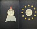 3,88 Euro Kursmünzensätze + Silbermedaille 2002, Diverse Länder, Griechenland, Luxemburg, Österreich, 3 Stück, Original-Verpackung, Zertifikat, u...