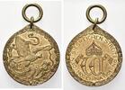 Kiautschou, China-Gedenkmünze mit Oriignalöse, für Kämpfer Den Siegreichen Streitern, -