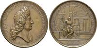 Frankreich, Bronzemedialle v. Roettiers/Molart, Kämpfe Katholiken & Protestanten, Ludwig XIV, 1643-1715, -