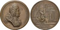 Frankreich, Bronzemedialle v. Roettiers/Molart, Kämpfe Katholiken & Protestanten, Ludwig XIV, 1643-1715, -