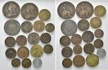 Alle Welt, Lot Kleinmünzen + Medaille -
