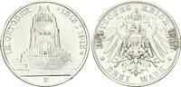 Sachsen, 3 Mark Friedrich August III., 1904-1918, Völkerschlachtdenkmal, -