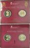 Spanien, 2x 2 Euro Don Juan Carlos I. und Don Felipe VI., -