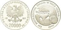 Polen, 20000 Zlotych Zur Fussball-WM 1990 in Italien, -