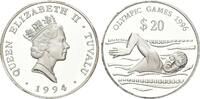 Tuvalu, 20 Dollar Olympische Spiele 1996 in Atlanta - Schwimmen, -