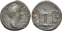 Römisches Reich, AE As Faustina I., Gemahlin des Antoninus Pius, +141, -