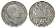 Baden, 1/2 Gulden Friedrich I., 1856-1907, -