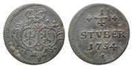 Sayn-Altenkirchen, 1/4 Stüber Carl Wilhelm Friedrich von Brandenburg-Ansbach, 1741-1757,