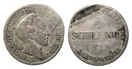 Mecklenburg-Strelitz, 4 Schillinge Georg, 1816-1860,
