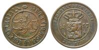 Niederländisch Indien, 2 1/2 Cent Wilhelm III., 1849-1890, -