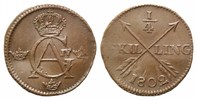 Schweden, 1/4 Skilling, Gustaf IV. Adolf, 1792-1809,
