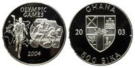 Ghana, 500 Sika Olympische Spiele Athen 2004 - Fackelläufer, -