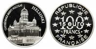 Frankreich, 100 Francs / 15 Euro Nikolaikirche zu Helsinki,