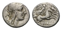 Röm. Republik, AR Denar, D. Silanus L.f., 91 v.Chr.,