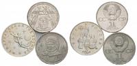 Russland, 5 Rubel (3 Münzen) Weltraum,
