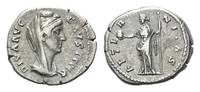 Röm. Reich, AR Denar, Rom, Faustina I., Gemahlin des Antoninus Pius, +141,