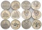 Russland, 5 Rubel Stadtansichten und Kirchen,