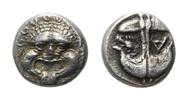 Griechenland, AR Drachme Thrakien, Stadt Apollonia Pontika,