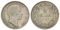 Baden, 1/2 Gulden Friedrich I., 1856-1907,