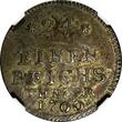 1/24 Thaler GERMANY SAXE-HILDBURGHAUSEN 1760  NGC MS63 TOP GRADED KM# 50 (120)