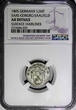 1/24 Thaler Germany SAXE-COBURG-SAALFELD Silver 1805  NGC AU DET RARE KM130 (025)