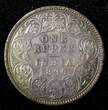 Rupee India-British Victoria Silver 1890  Calcutta Mint Toned KM# 492 (27 560) Uncertified