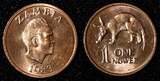 1 Ngwee Zambia Kenneth Kaunda 1983  GEM BU KM# 9a RANDOM PICK (1 Coin) (918) Uncertified