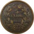 5 Centimes Luxembourg William III Bronze 1855 A  Paris Mint KM# 22.2 (24 503) Uncertified