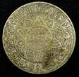 Mexico 20 Francs MOROCCO Mohammed V Silver 1352 (1933)  35mm ch.XF Toned Y# 39 (27 069) Uncertified