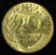 20 Centimes FRANCE Aluminum-Bronze 1963  UNC KM# 930 (27 400) unz