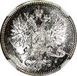 25 Pennia FINLAND Nicholas II Silver 1915 S  NGC MS63 GEM BU KM #6.2 (007)