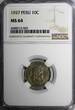 10 Centavos PERU Copper-Nickel 1937  NGC MS64 TOP GRADED BY NGC KM# 214.2 (69)