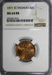 50 Centavos Saint Thomas & Prince Island 1971  NGC MS64 RB KM# 17.2 (015)