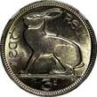 3 Pence Ireland Republic Copper-Nickel 1968  NGC MS65 Hare KM# 12a (038)