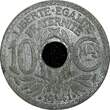 10 Centimes FRANCE Lindauer Zinc 1941  WWII Issue XF KM# 896 (24 935) Uncertified