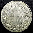 2 Francs SWITZERLAND Copper-Nickel 1969  UNC KM# 21a.1 (23 366) unz
