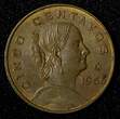 5 Centavos MEXICO Bronze 1966 Mo  Large type KM# 426 (27 437) Uncertified