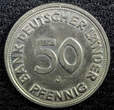 50 Pfennig Germany-Federal Republic Copper-Nickel 1949 J  Hamburg UNC KM#104(15) unz