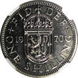 United Kingdom 1 Shilling Great Britain Elizabeth II Proof 1970  NGC PF63 Scottish Crest KM#905 PP