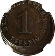 1 Pfennig Germany-Empire Wilhelm II Copper 1905 A  MINT ERROR NGC MS61 BN KM10(8)