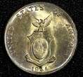 10 Centavos Philippines Silver 1944 D  UNC Toned KM# 181 (27 301) unz